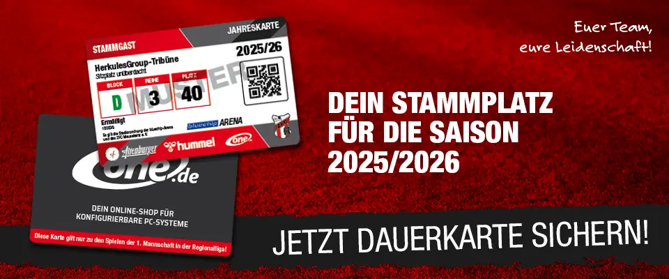 Dauerkarte 2025/26 bestellen!