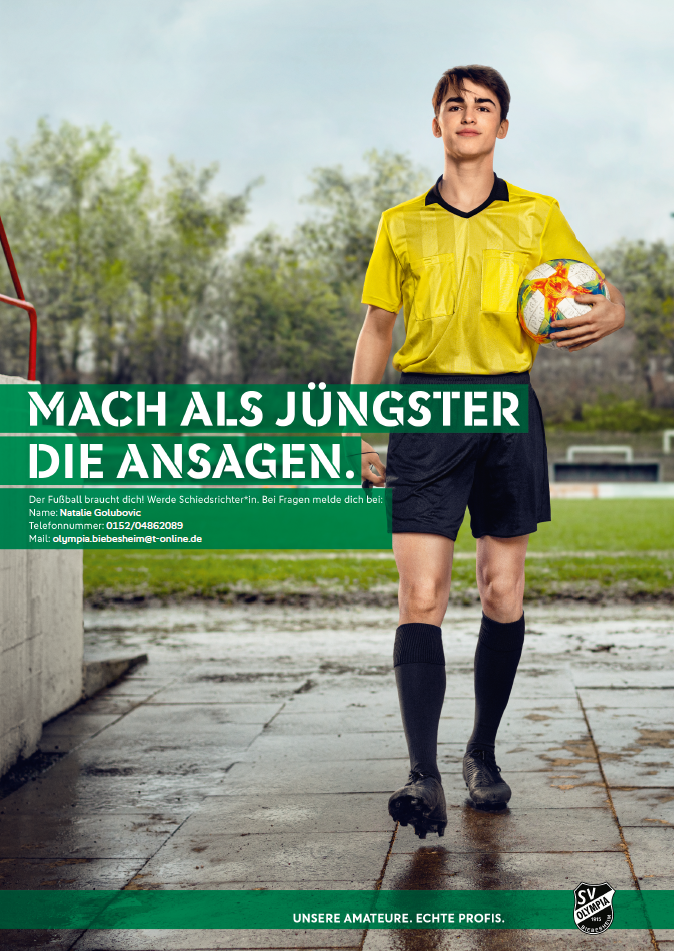Schiedsrichter Werbung